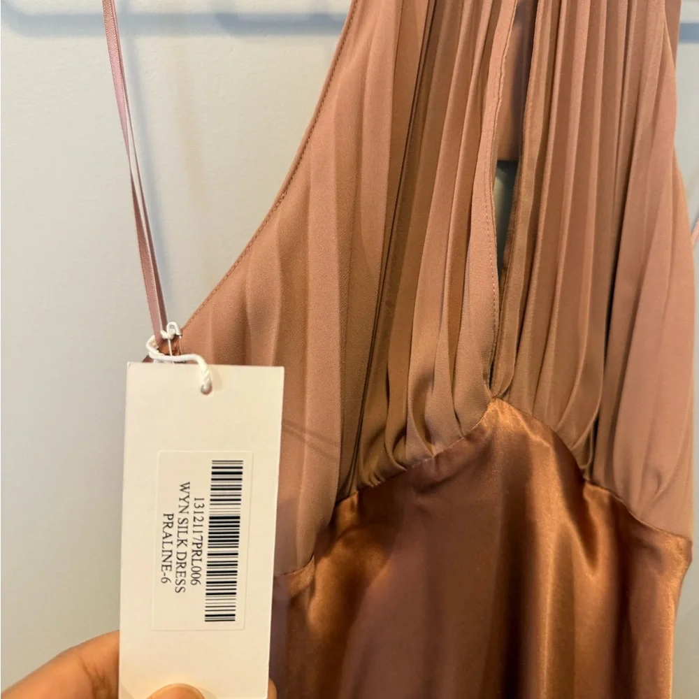NWT Reformation Backless Dress in Mauve pink - Picture 5 of 8